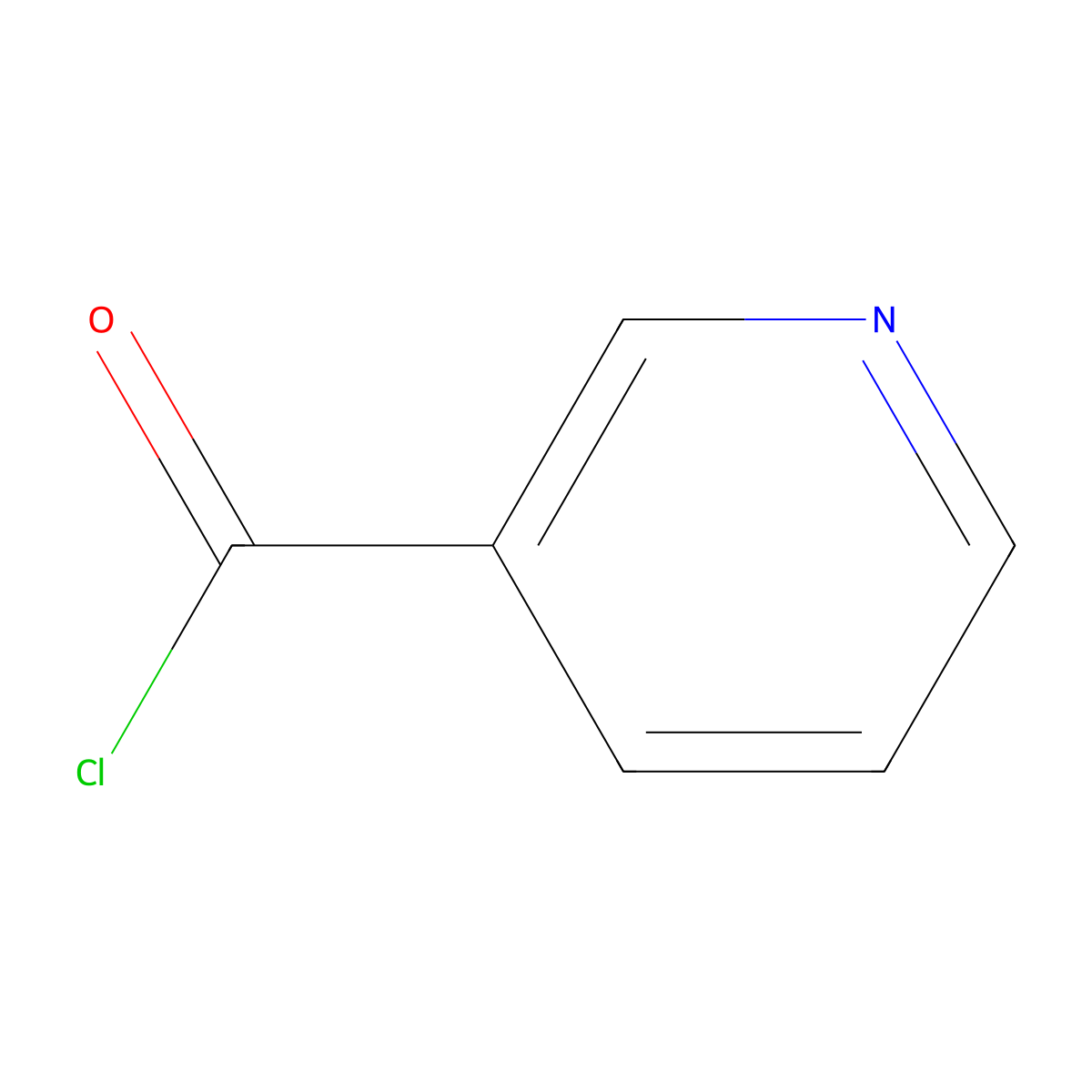 Nicotinoyl chloride molecular structure, CAS 10400-19-8