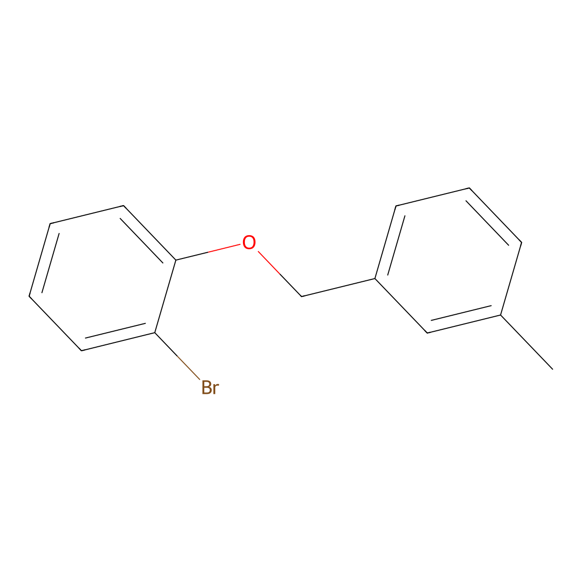2-Bromophenyl-(3-methylbenzyl)ether molecular structure, CAS 1040001-40-8