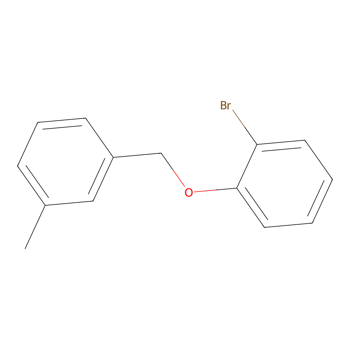 2-Bromophenyl-(3-methylbenzyl)ether molecular structure, CAS 1040001-40-8