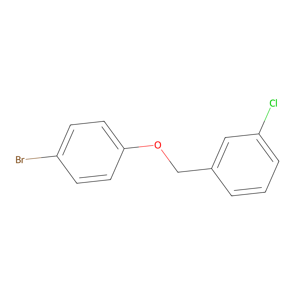 4-Bromophenyl-(3-chlorobenzyl)ether molecular structure, CAS 1040013-69-1
