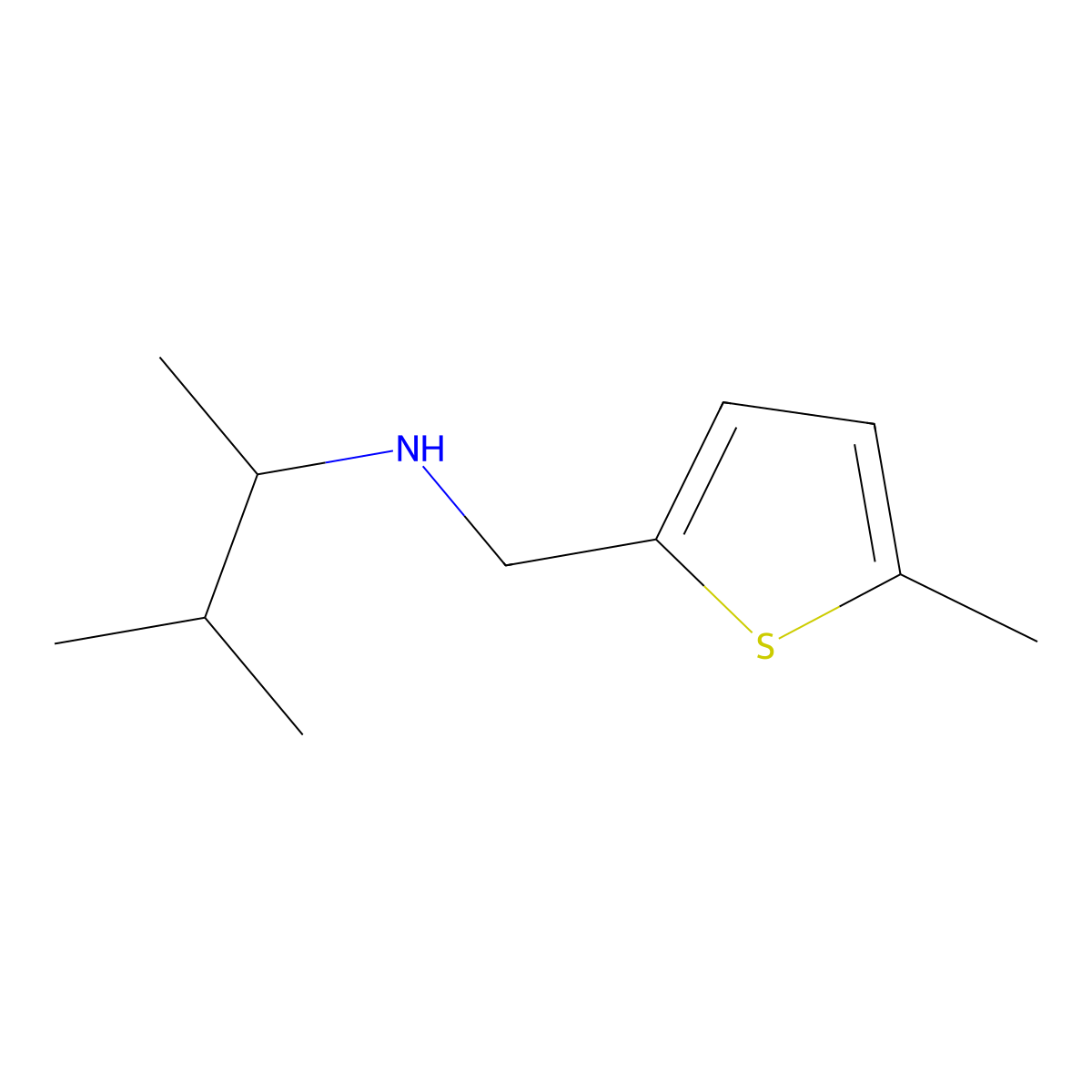 (3-Methylbutan-2-yl)[(5-methylthiophen-2-yl)methyl]amine molecular structure, CAS 1040017-83-1