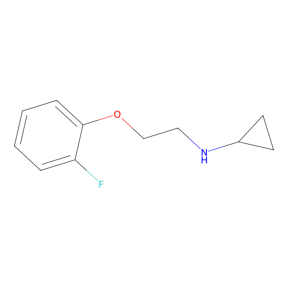N-(2-(2-fluorophenoxy)ethyl)cyclopropanamine molecular structure, CAS 1040020-94-7