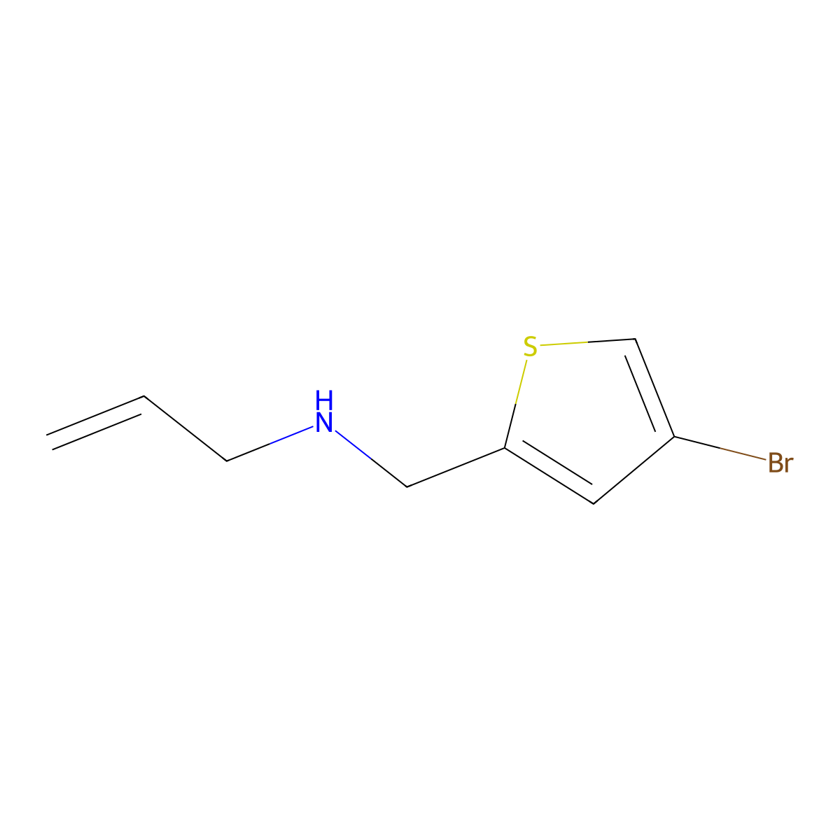 [(4-Bromothiophen-2-yl)methyl](prop-2-en-1-yl)amine molecular structure, CAS 1040047-22-0