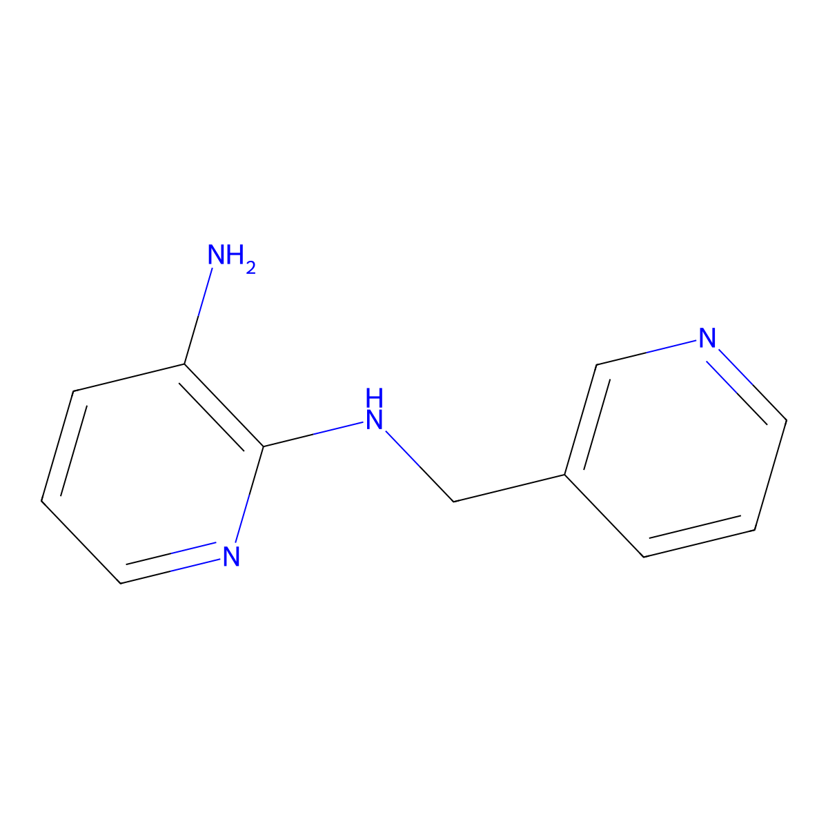 N2-(3-Pyridinylmethyl)-2,3-pyridinediamine molecular structure, CAS 1040064-25-2