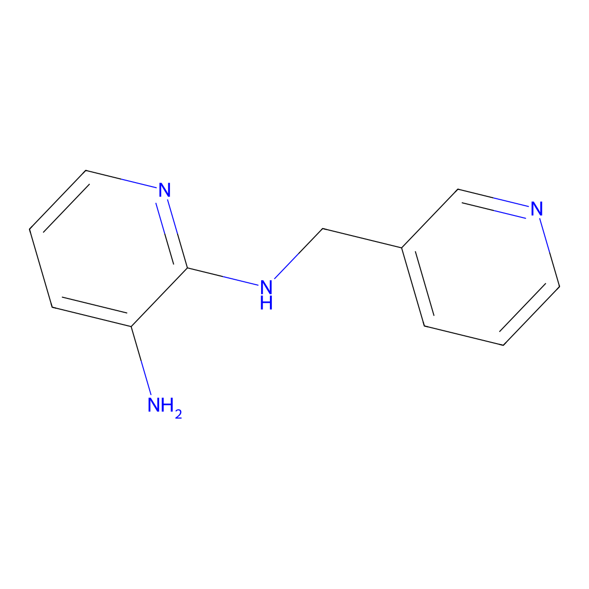 N2-(3-Pyridinylmethyl)-2,3-pyridinediamine molecular structure, CAS 1040064-25-2