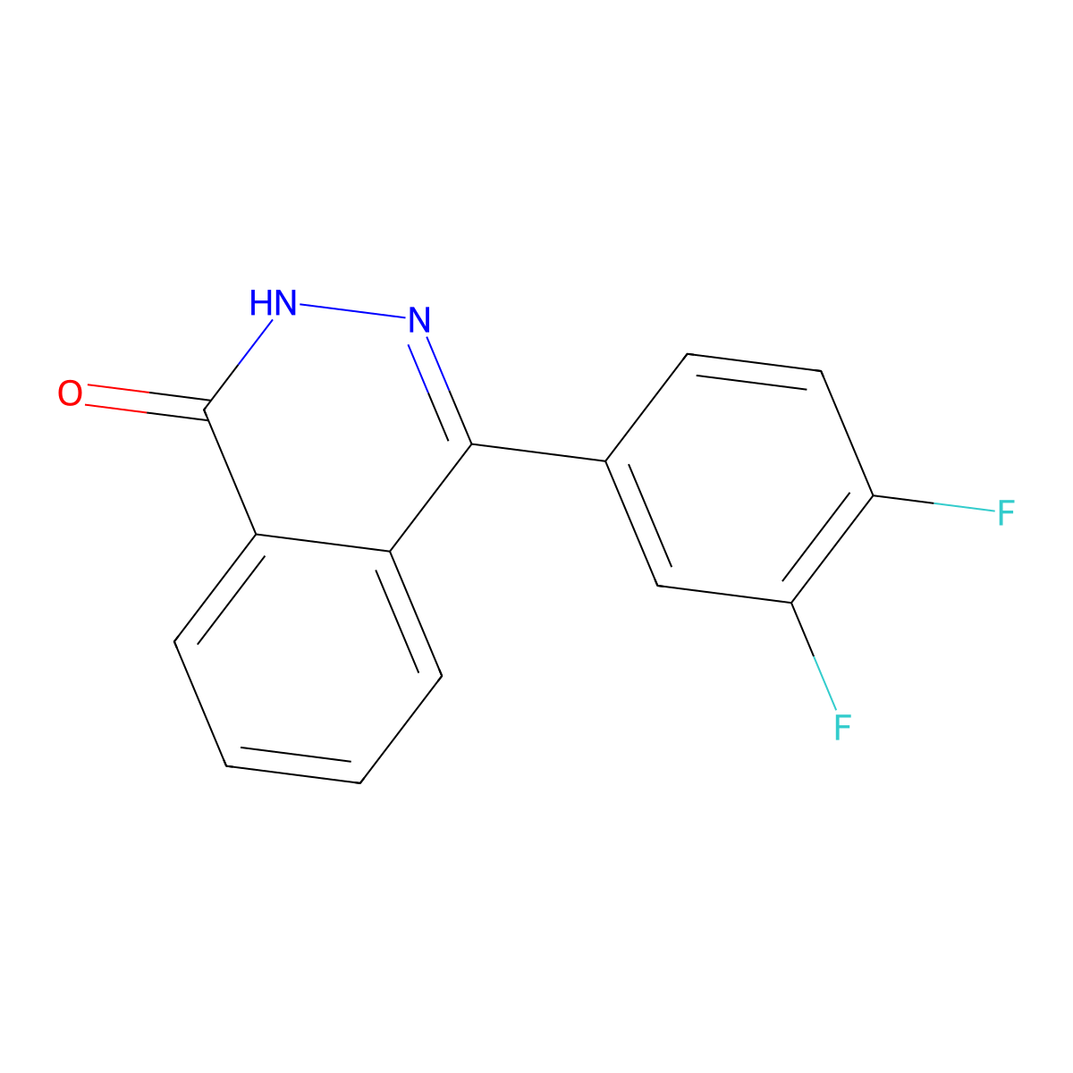 4-(3,4-Difluorophenyl)-1,2-dihydrophthalazin-1-one molecular structure, CAS 1040068-27-6
