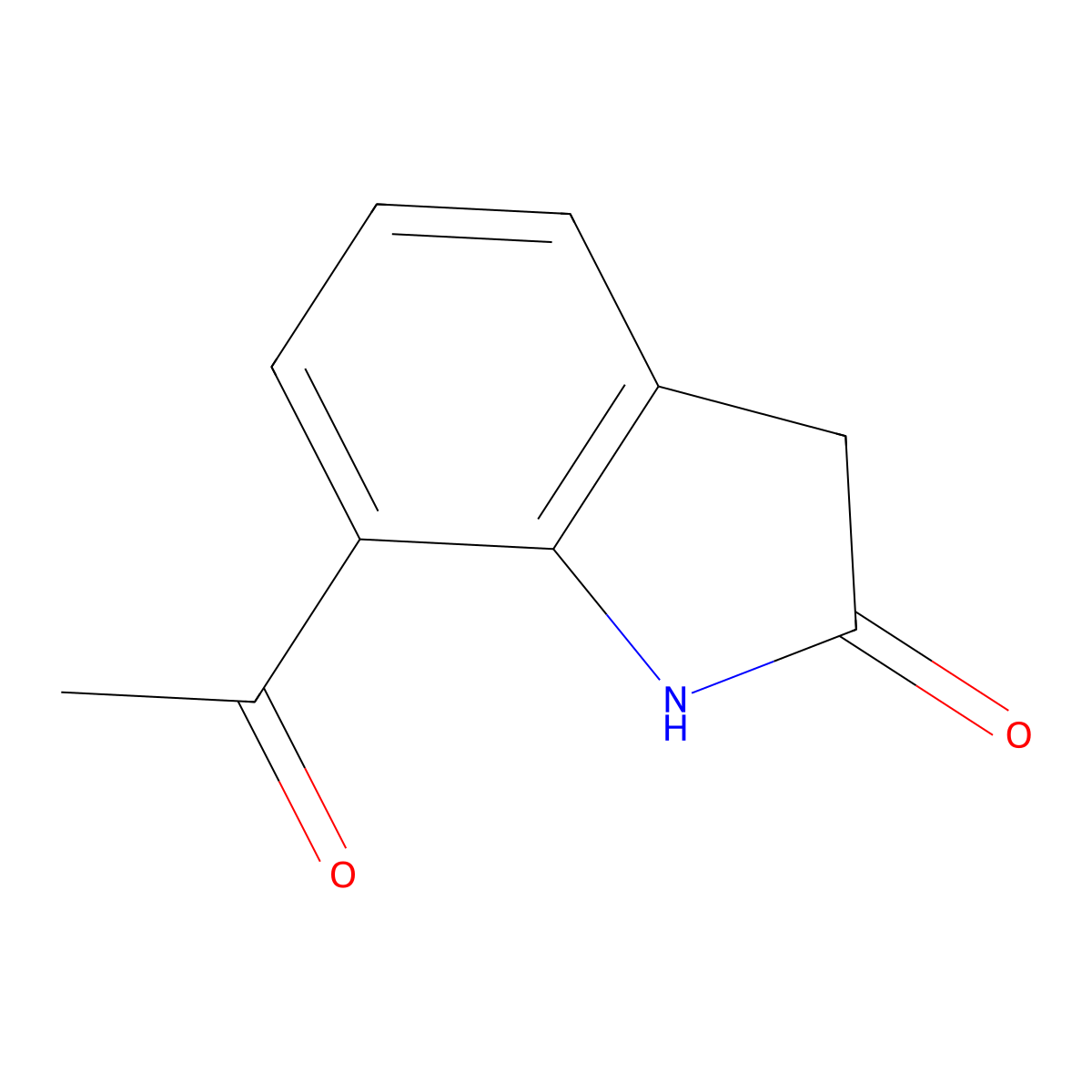 7-Acetyloxindole molecular structure, CAS 104019-21-8