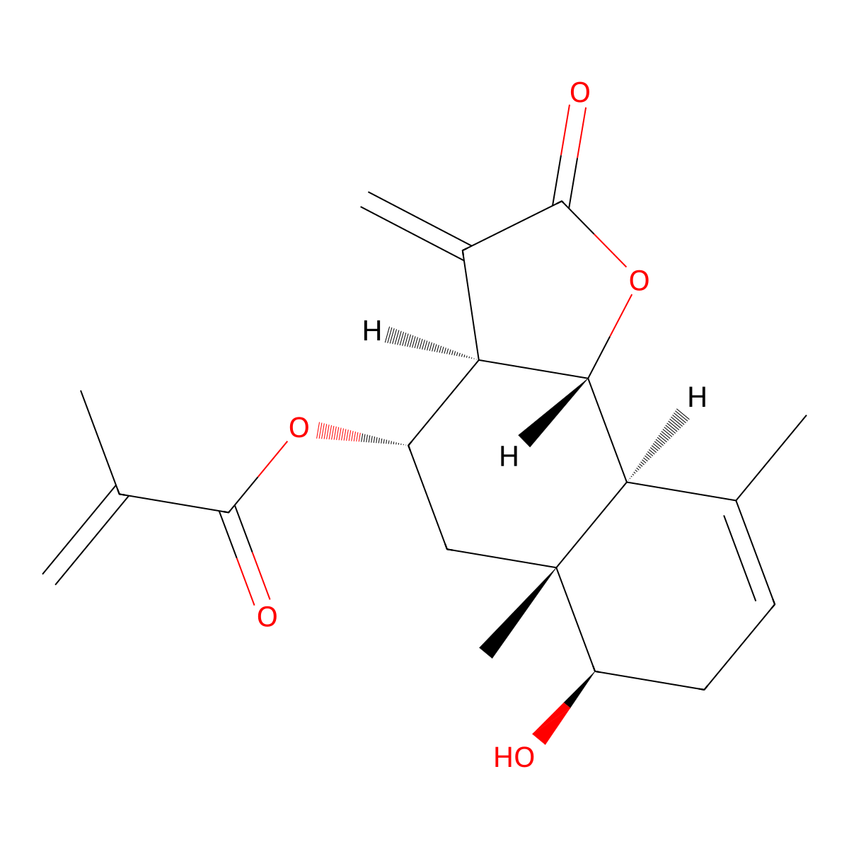 8alpha-Methacryloyloxybalchanin molecular structure, CAS 104021-39-8