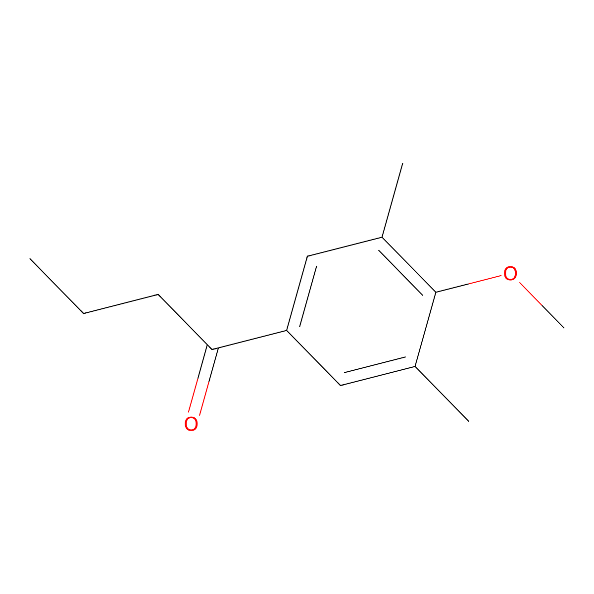 3',5'-Dimethyl-4'-methoxybutyrophenone molecular structure, CAS 104024-15-9