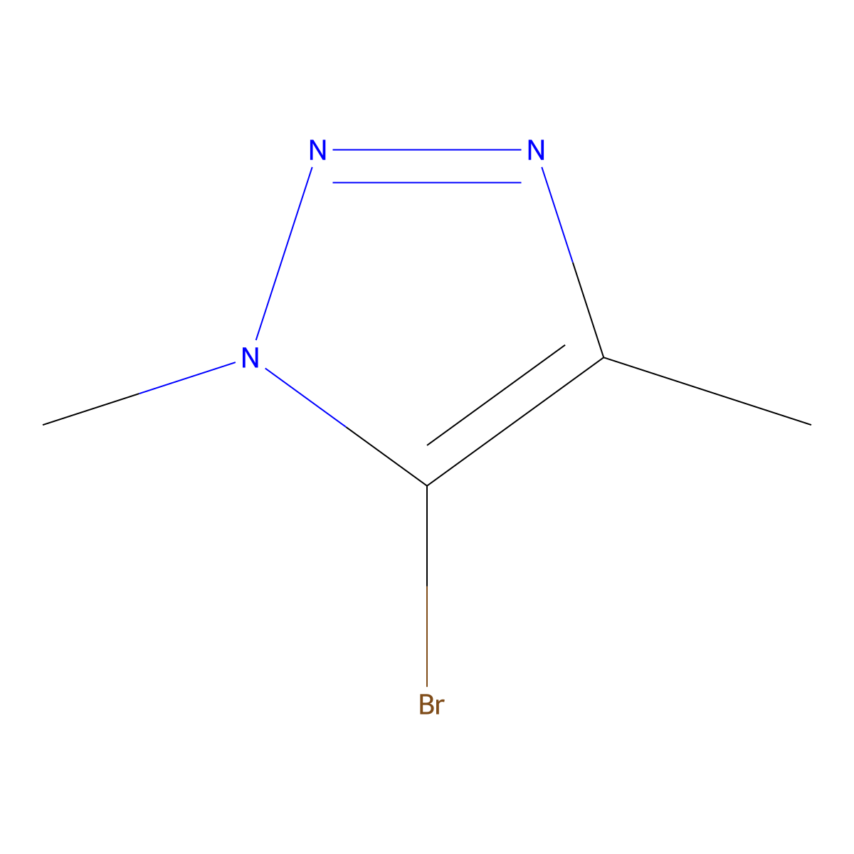 5-bromo-1,4-dimethyl-1H-1,2,3-triazole molecular structure, CAS 1040275-55-5