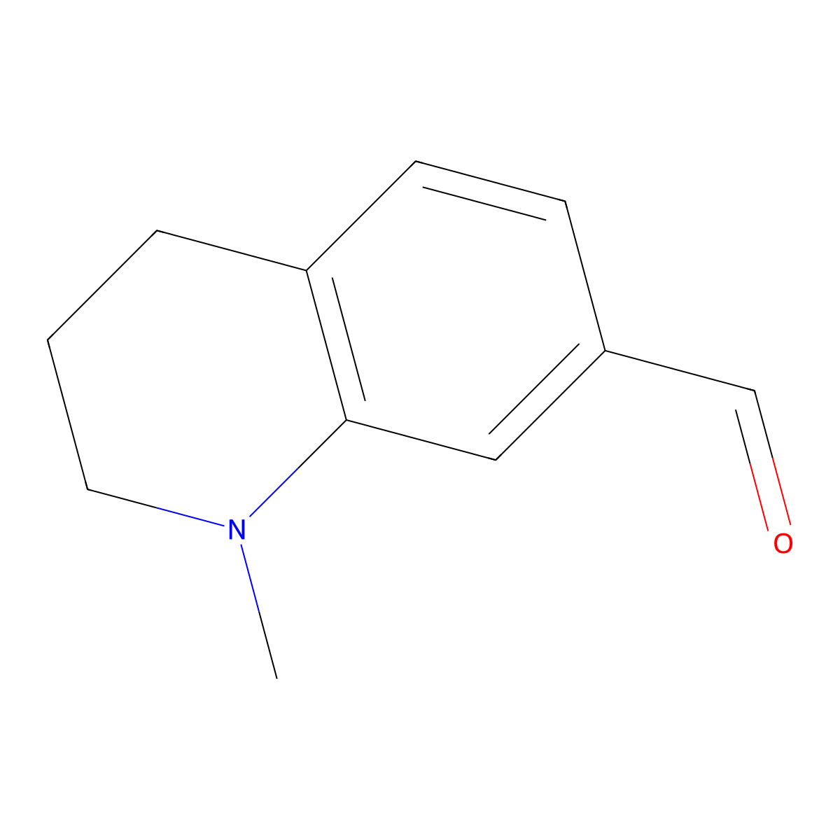 1-Methyl-1,2,3,4-tetrahydroquinoline-7-carbaldehyde molecular structure, CAS 1040280-31-6