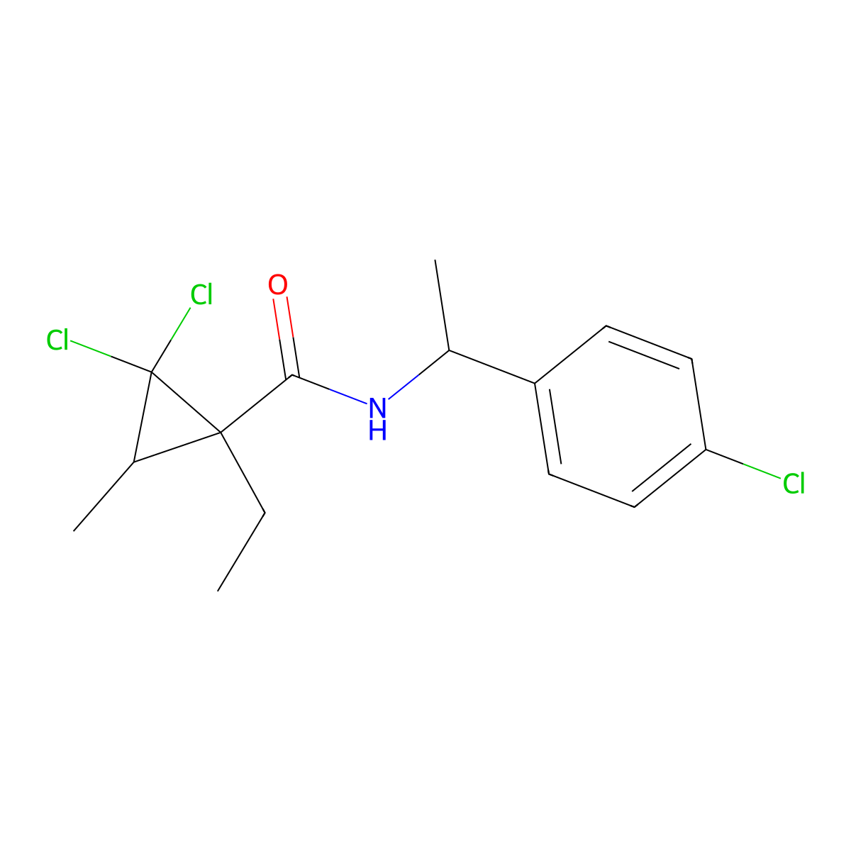 Carpropamid molecular structure, CAS 104030-54-8