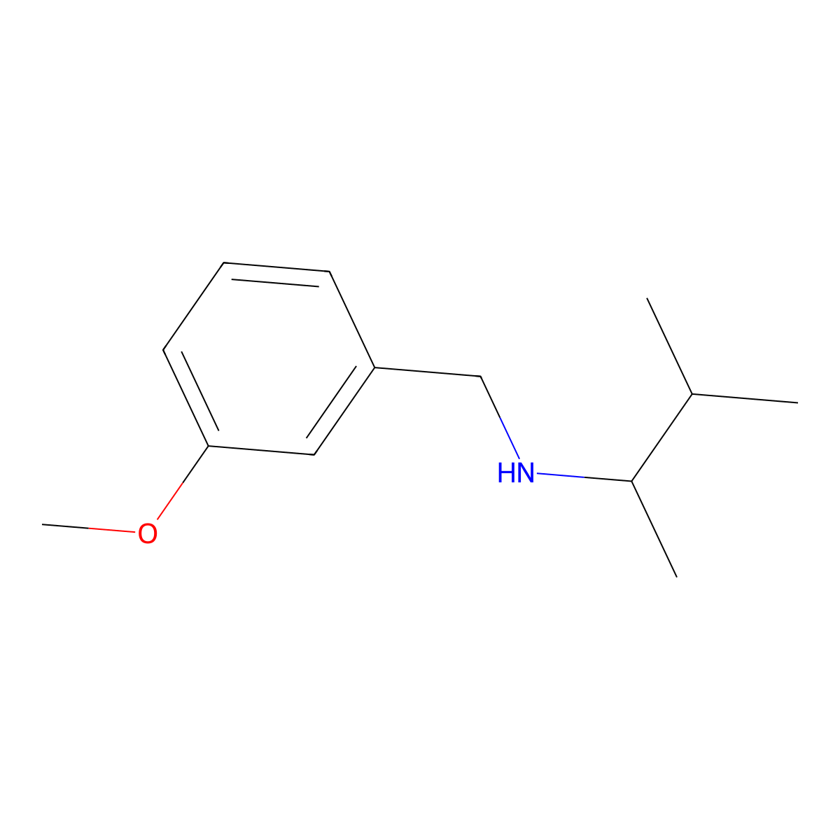 [(3-Methoxyphenyl)methyl](3-methylbutan-2-yl)amine molecular structure, CAS 1040308-99-3