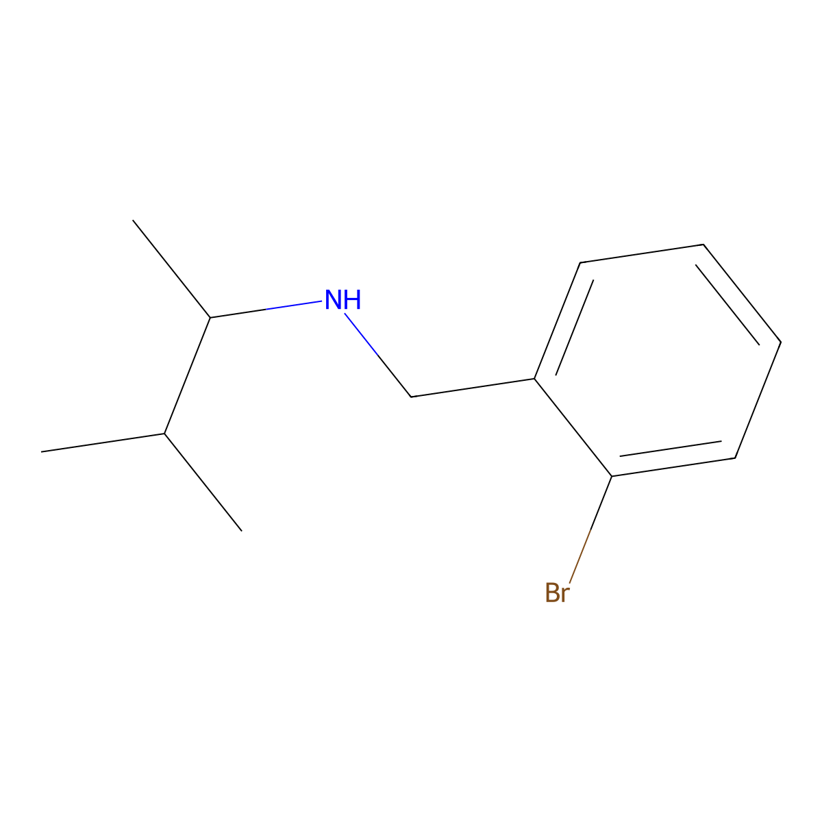 [(2-Bromophenyl)methyl](3-methylbutan-2-yl)amine molecular structure, CAS 1040309-12-3