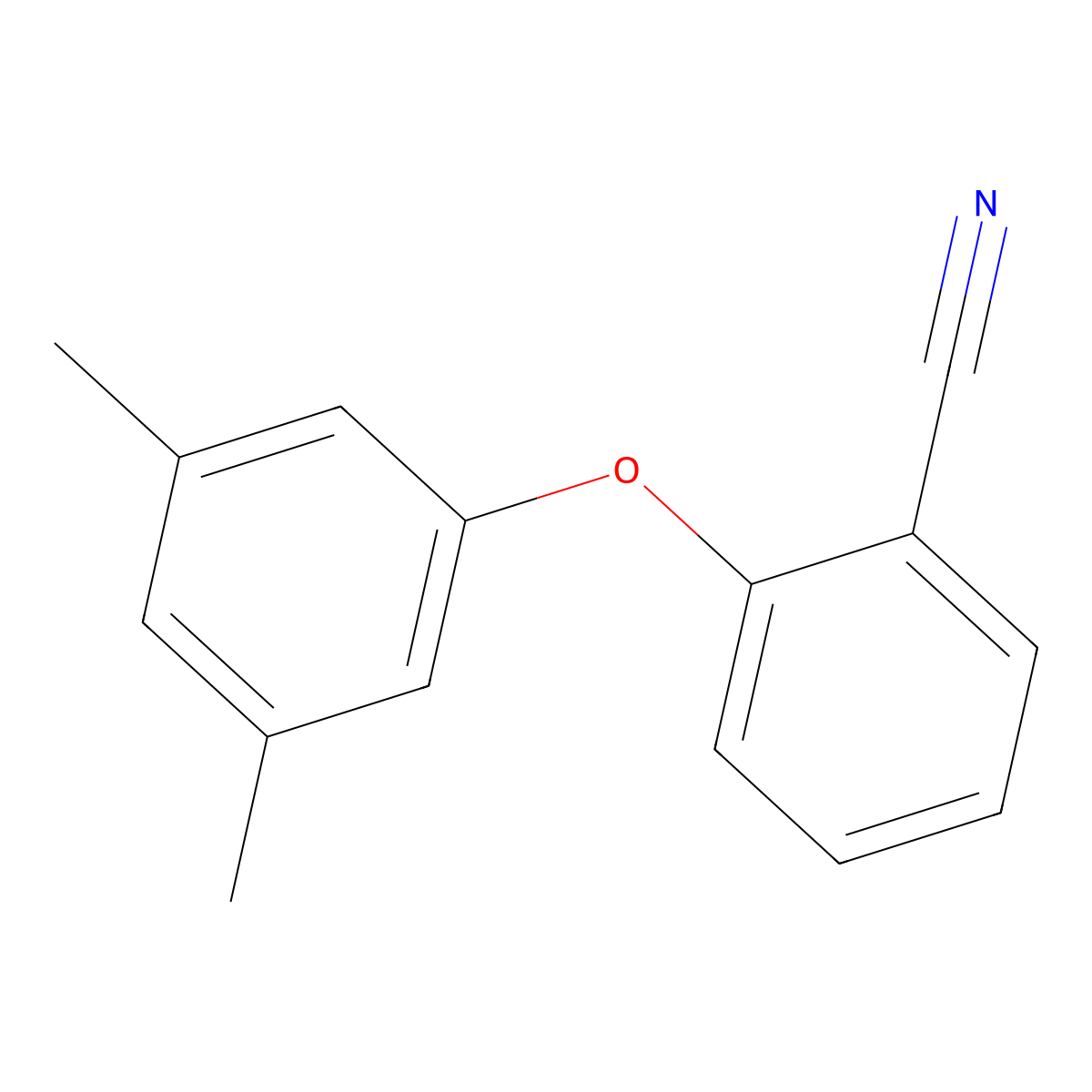 2-(3,5-Dimethylphenoxy)benzonitrile molecular structure, CAS 1040310-52-8