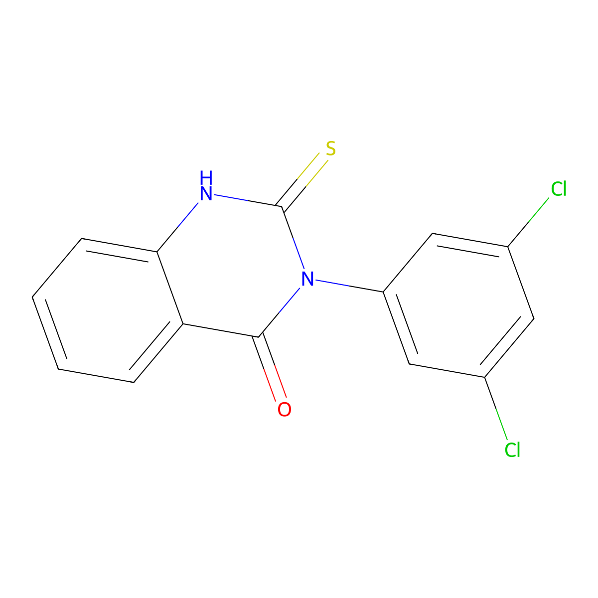 3-(3,5-Dichlorophenyl)-2-sulfanylidene-1,2,3,4-tetrahydroquinazolin-4-one molecular structure, CAS 1040311-99-6