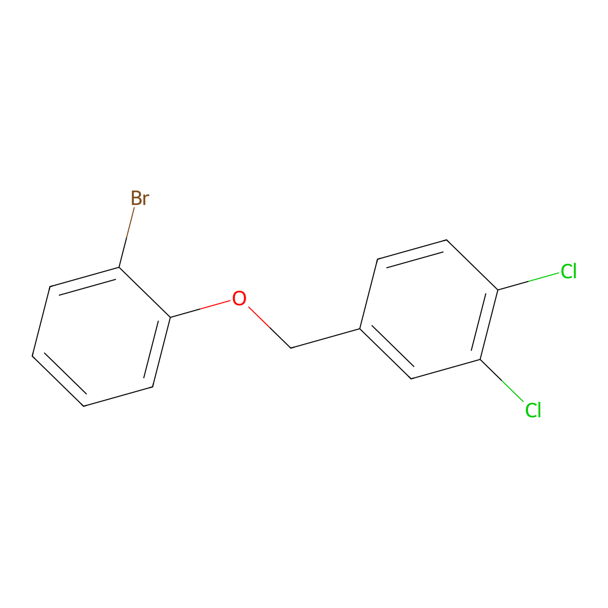 4-((2-Bromophenoxy)methyl)-1,2-dichlorobenzene molecular structure, CAS 1040313-76-5
