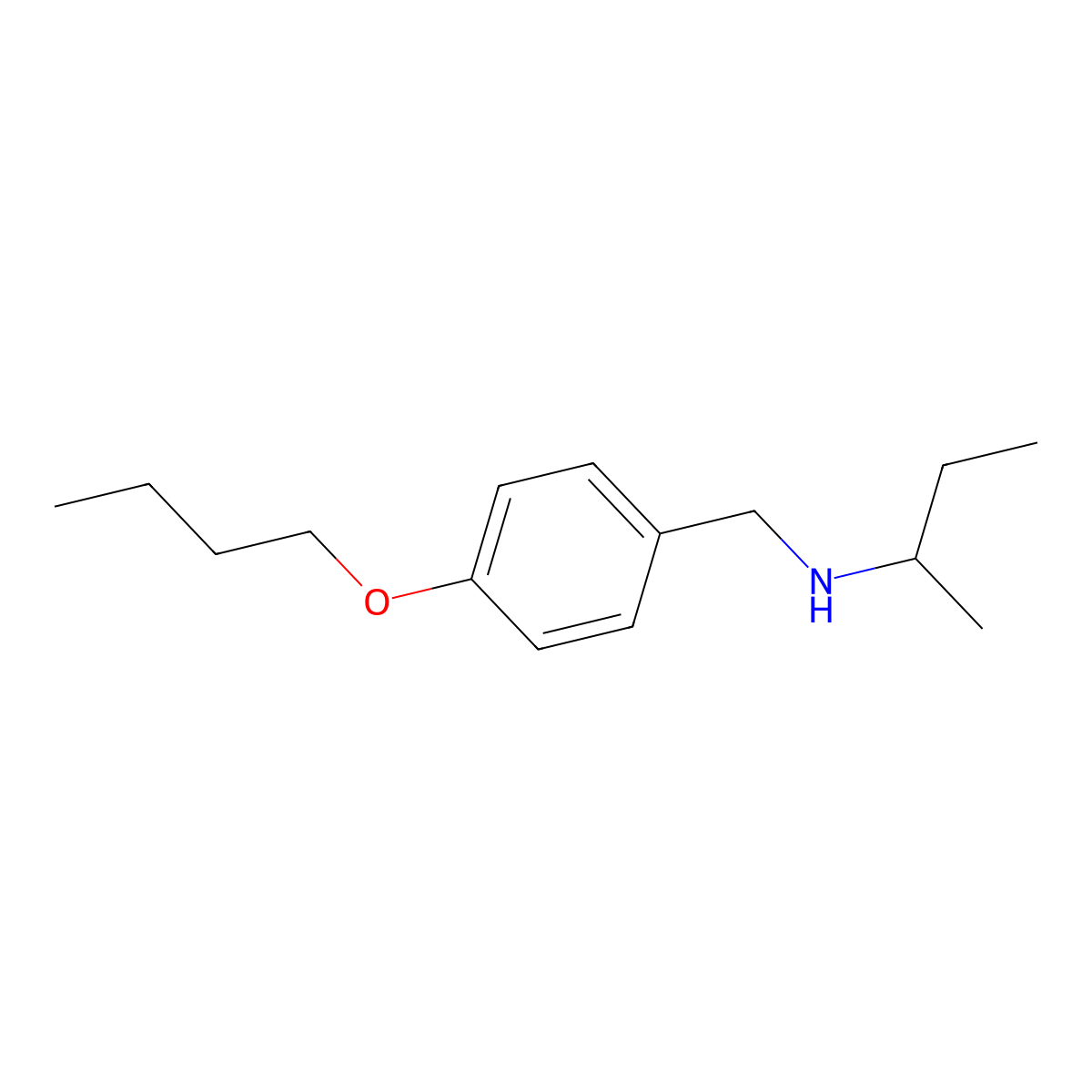 N-(4-Butoxybenzyl)-2-butanamine molecular structure, CAS 1040346-01-7