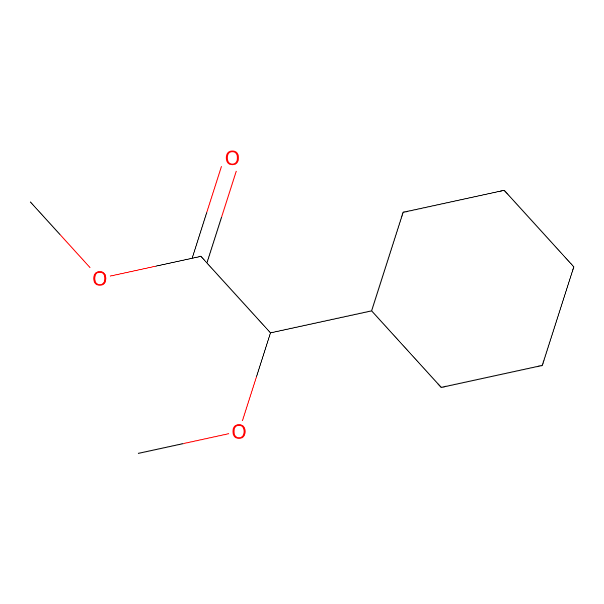 Methyl 2-cyclohexyl-2-methoxyacetate molecular structure, CAS 104036-61-5