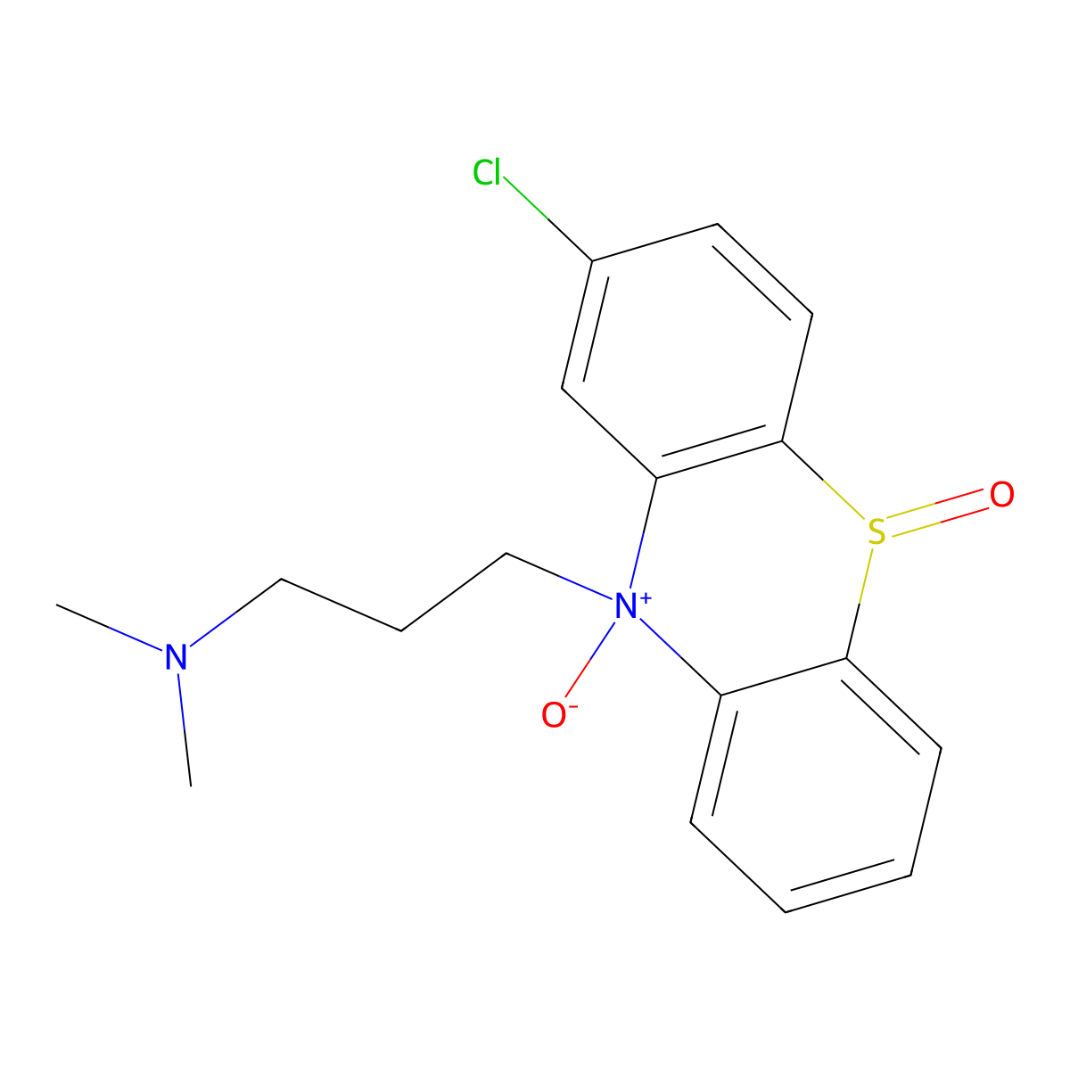 2-Chloro-10-(3-(dimethylamino)propyl)-10-oxo-5lambda~4~,10lambda~5~-phenothiazin-5(10H)-one molecular structure, CAS 10404-90-7
