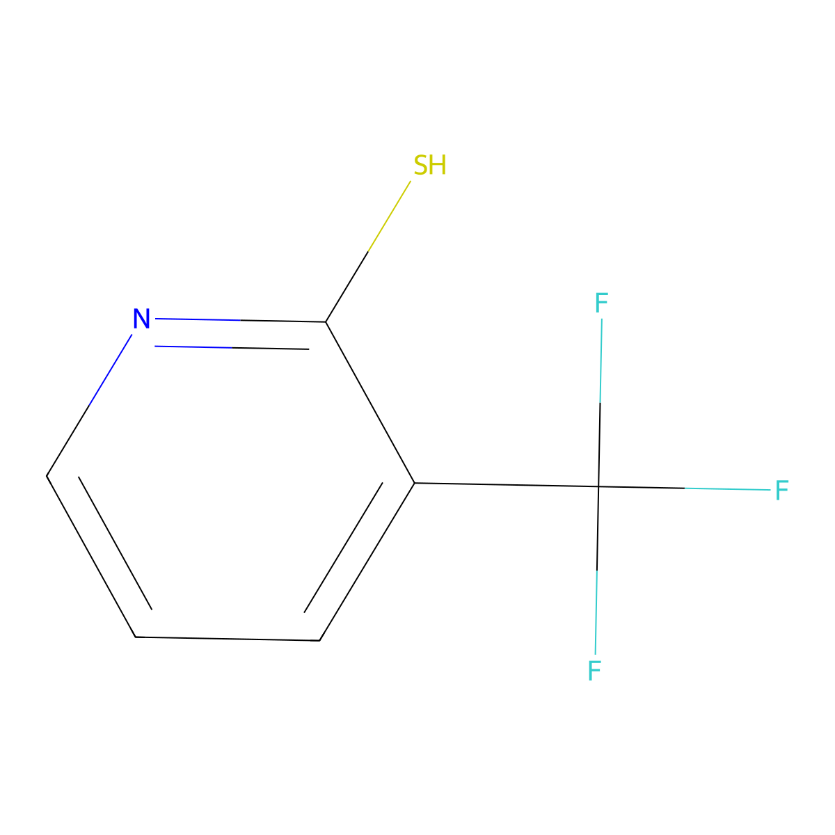 3-(Trifluoromethyl)pyridine-2(1H)-thione molecular structure, CAS 104040-74-6