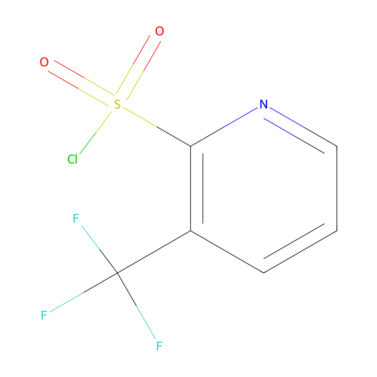 3-(Trifluoromethyl)pyridine-2-sulfonyl chloride molecular structure, CAS 104040-75-7