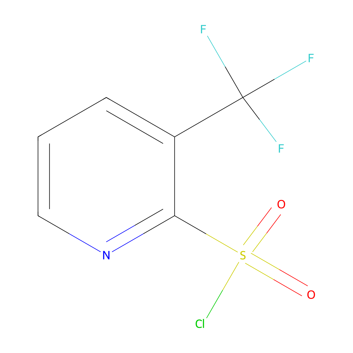 3-(Trifluoromethyl)pyridine-2-sulfonyl chloride molecular structure, CAS 104040-75-7