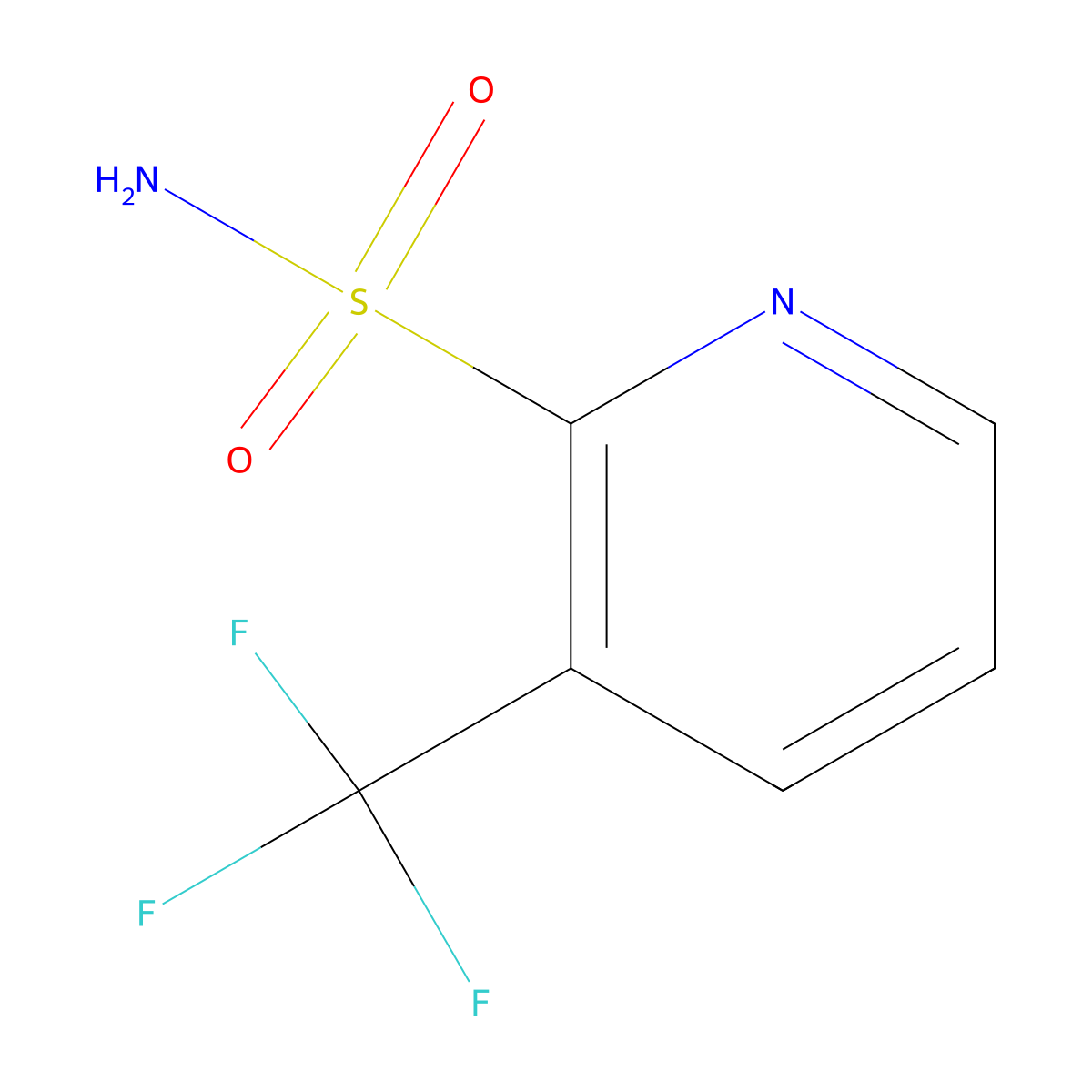 3-(Trifluoromethyl)pyridine-2-sulfonamide molecular structure, CAS 104040-76-8