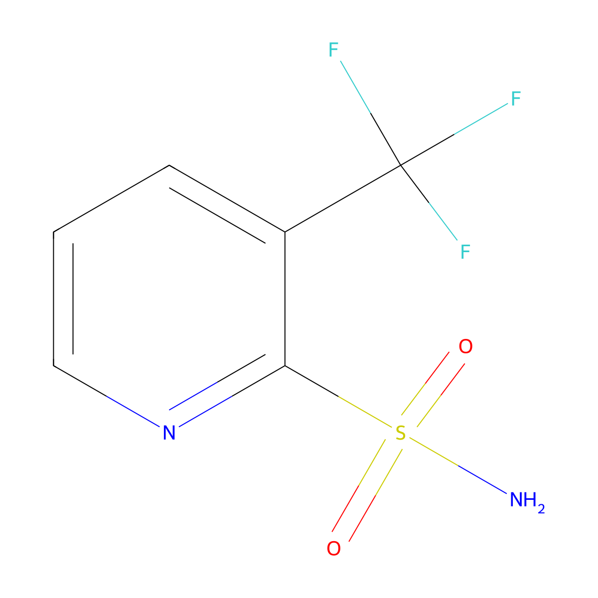3-(Trifluoromethyl)pyridine-2-sulfonamide molecular structure, CAS 104040-76-8