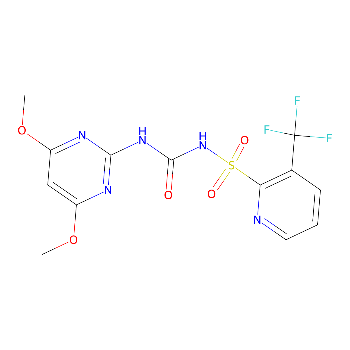 Flazasulfuron molecular structure, CAS 104040-78-0