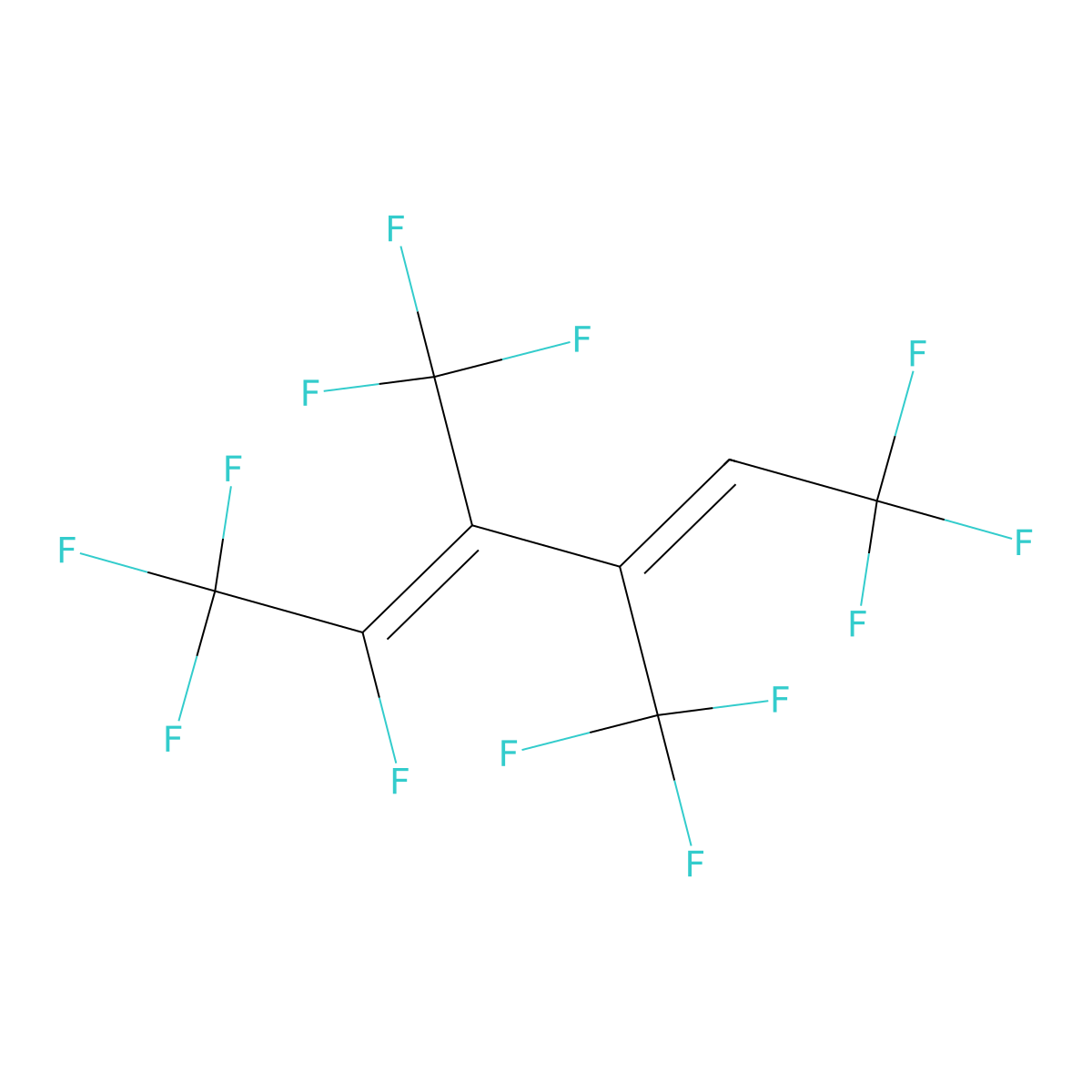 1,1,1,2,6,6,6-Heptafluoro-3,4-bis(trifluoromethyl)hexa-2,4-diene molecular structure, CAS 104047-06-5