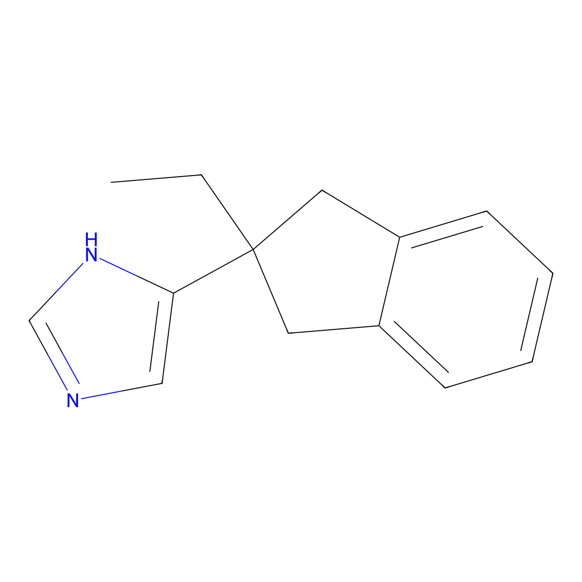 Atipamezole molecular structure, CAS 104054-27-5