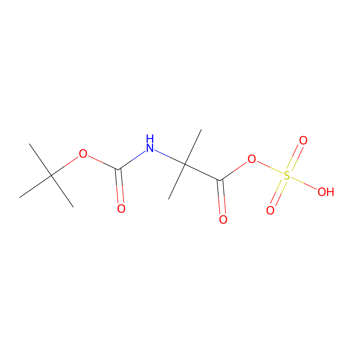 Boc-aib-osu molecular structure, CAS 104055-39-2