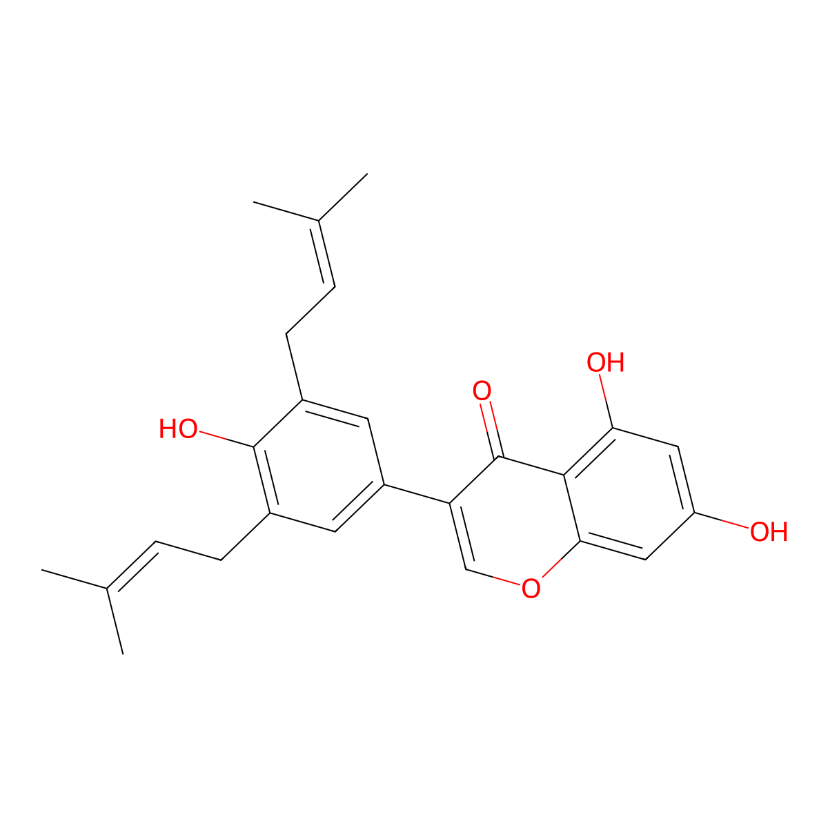 3',5'-Diprenylgenistein molecular structure, CAS 104055-80-3