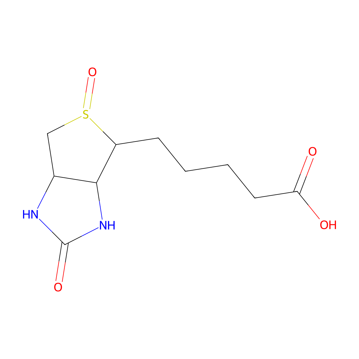 Biotin sulfoxide molecular structure, CAS 10406-89-0