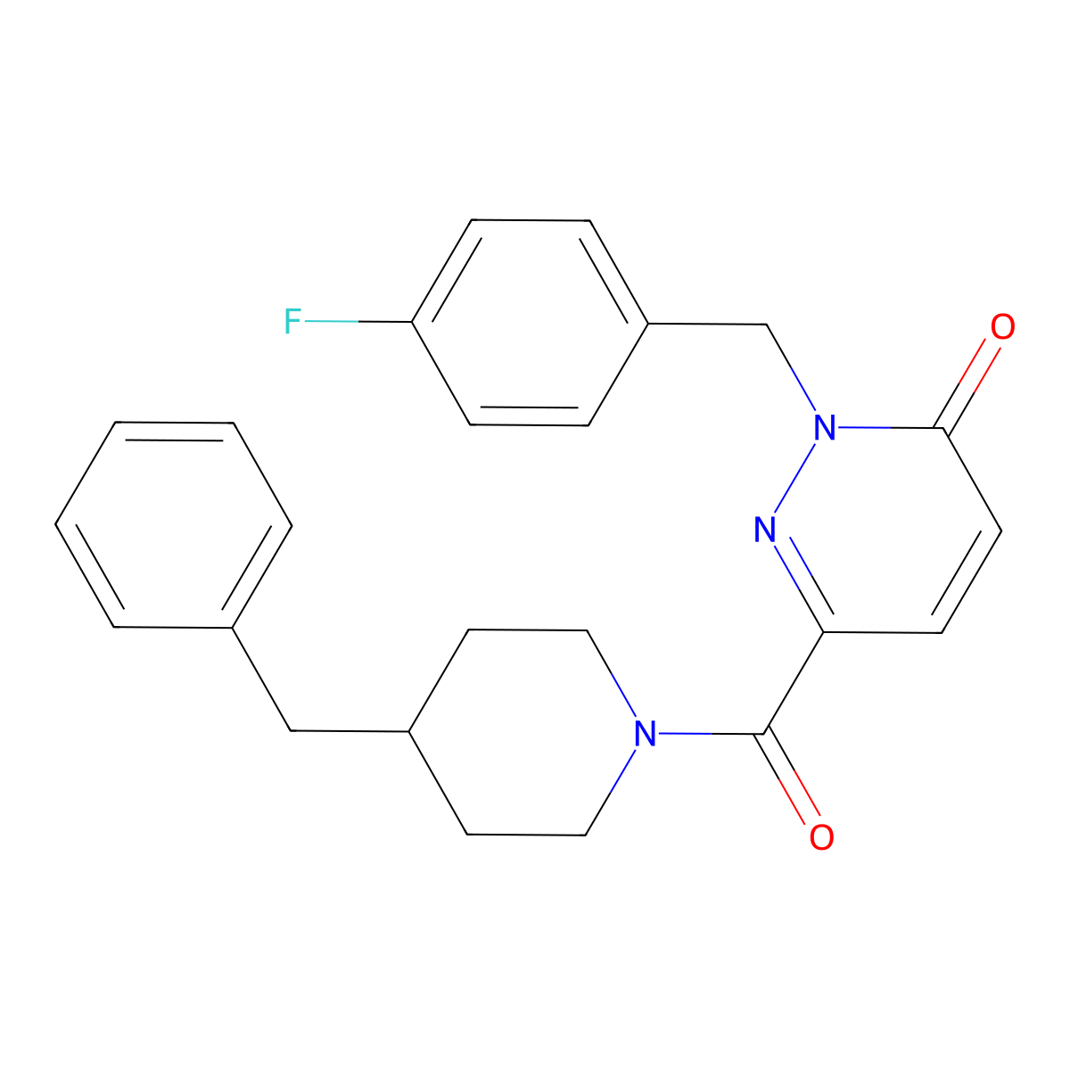6-(4-Benzylpiperidine-1-carbonyl)-2-[(4-fluorophenyl)methyl]-2,3-dihydropyridazin-3-one molecular structure, CAS 1040634-66-9