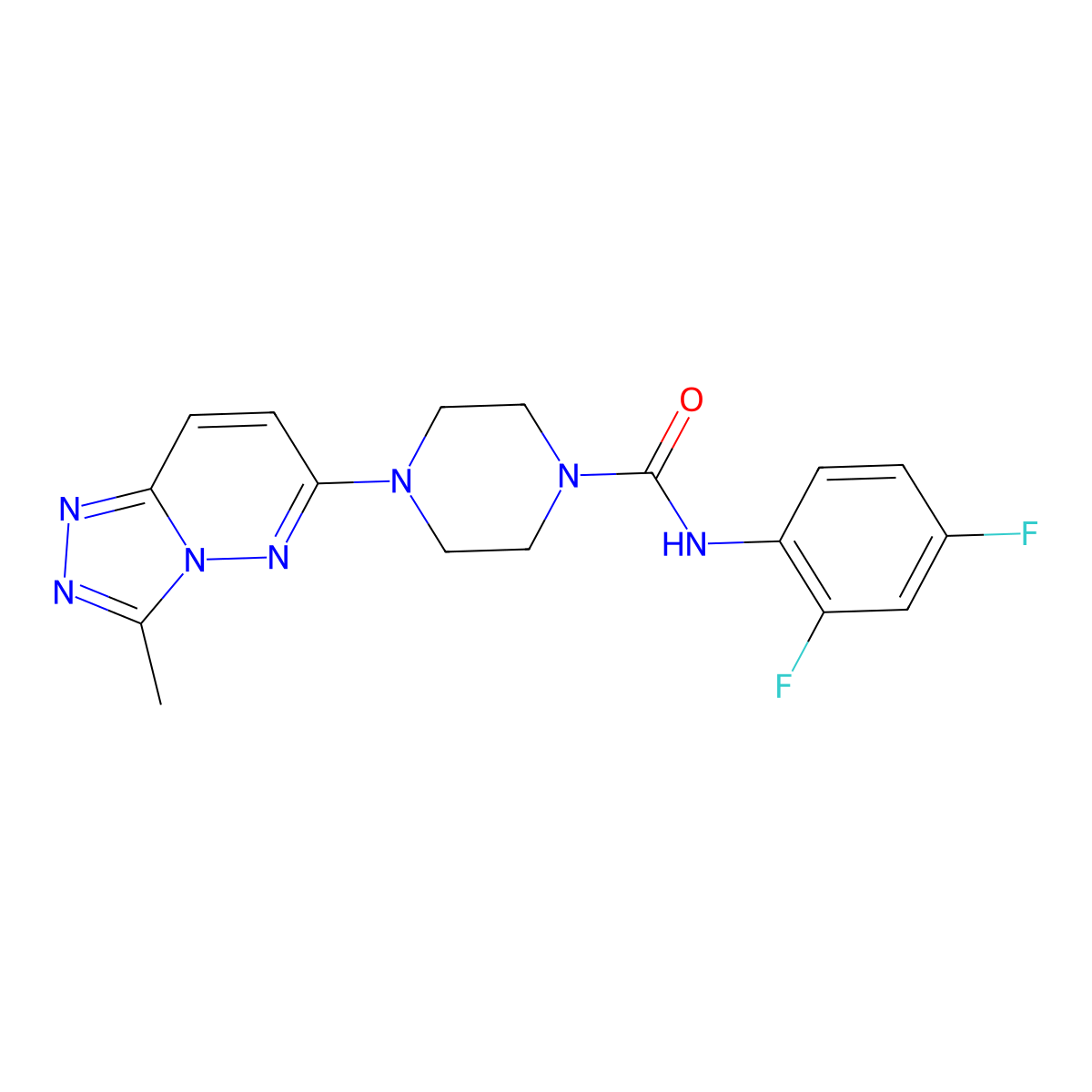 N-(2,4-difluorophenyl)-4-{3-methyl-[1,2,4]triazolo[4,3-b]pyridazin-6-yl}piperazine-1-carboxamide molecular structure, CAS 1040639-93-7