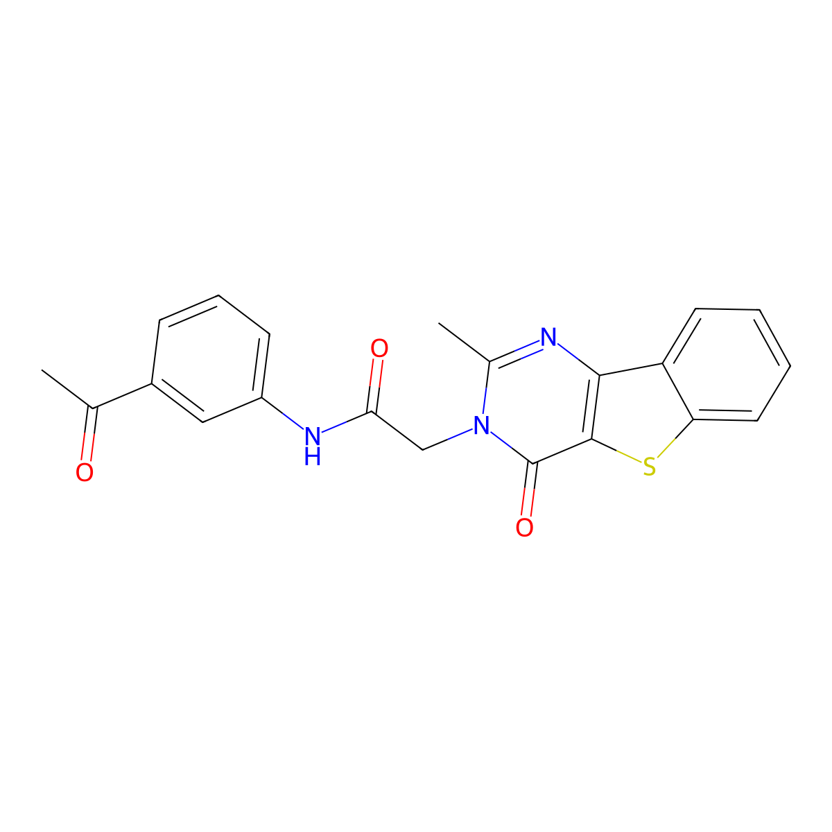 N-(3-acetylphenyl)-2-{4-methyl-6-oxo-8-thia-3,5-diazatricyclo[7.4.0.0^{2,7}]trideca-1(13),2(7),3,9,11-pentaen-5-yl}acetamide molecular structure, CAS 1040657-22-4