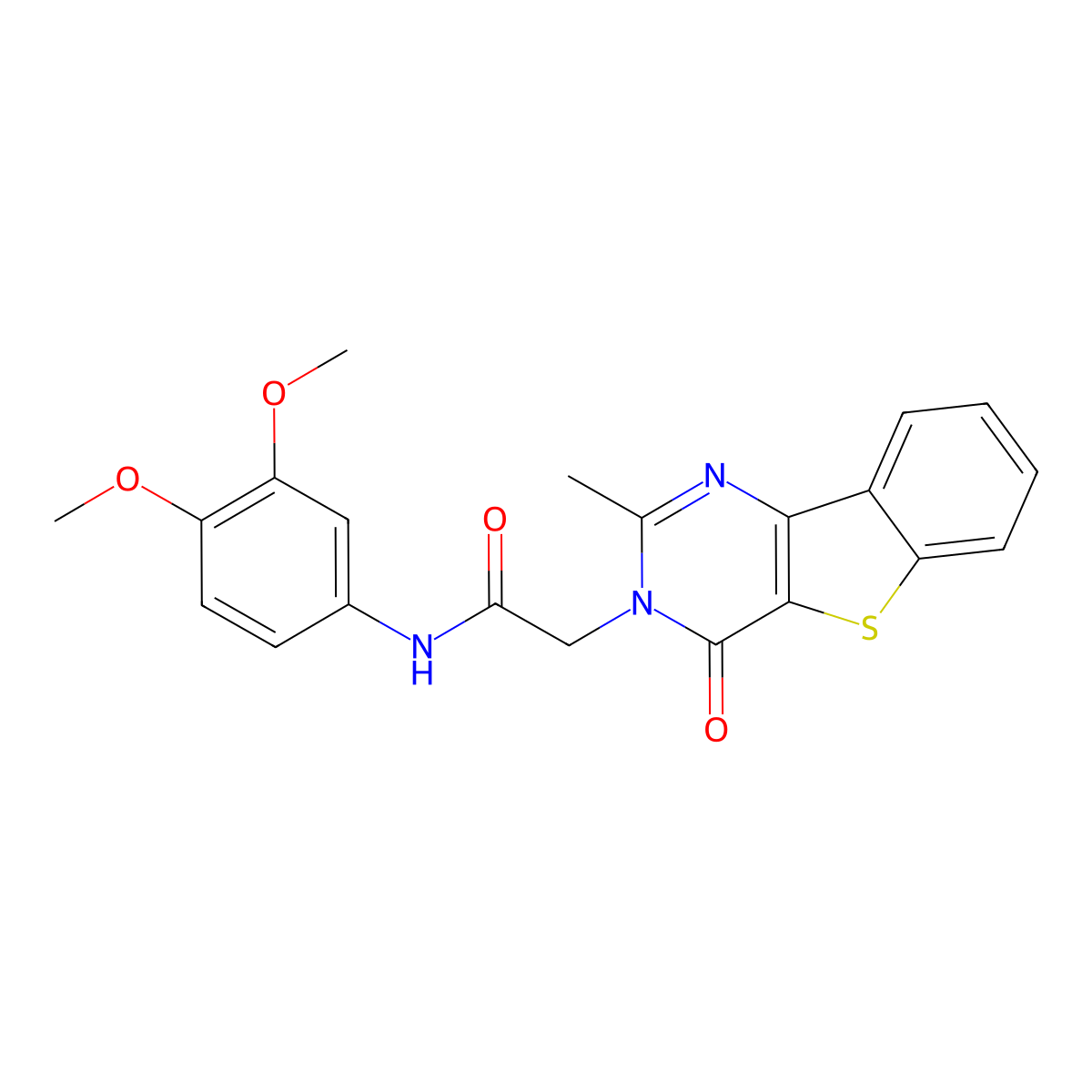 N-(3,4-dimethoxyphenyl)-2-{4-methyl-6-oxo-8-thia-3,5-diazatricyclo[7.4.0.0^{2,7}]trideca-1(13),2(7),3,9,11-pentaen-5-yl}acetamide molecular structure, CAS 1040657-36-0