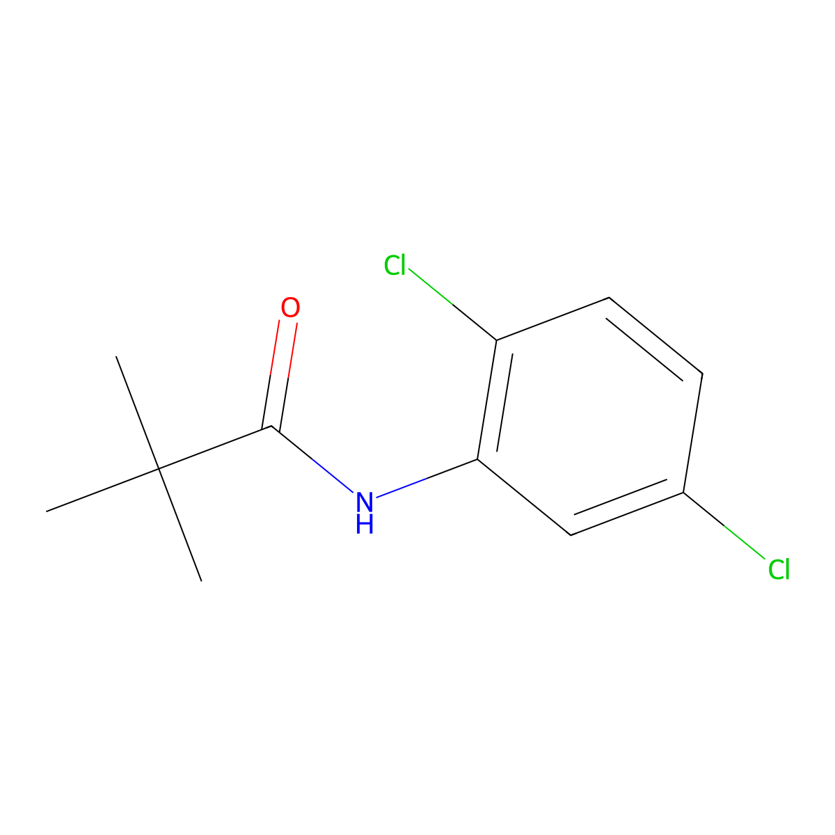 2',5'-Dichloro-2,2-dimethylpropionanilide molecular structure, CAS 104066-09-3