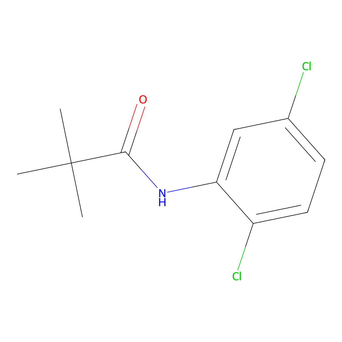 2',5'-Dichloro-2,2-dimethylpropionanilide molecular structure, CAS 104066-09-3