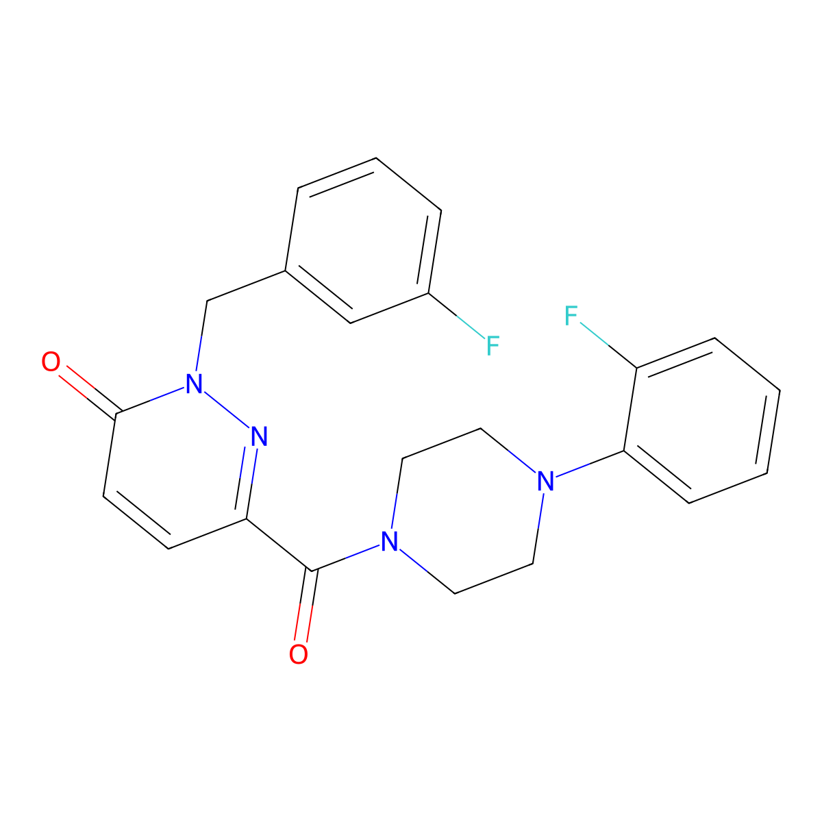 2-(3-fluorobenzyl)-6-(4-(2-fluorophenyl)piperazine-1-carbonyl)pyridazin-3(2H)-one molecular structure, CAS 1040662-83-6