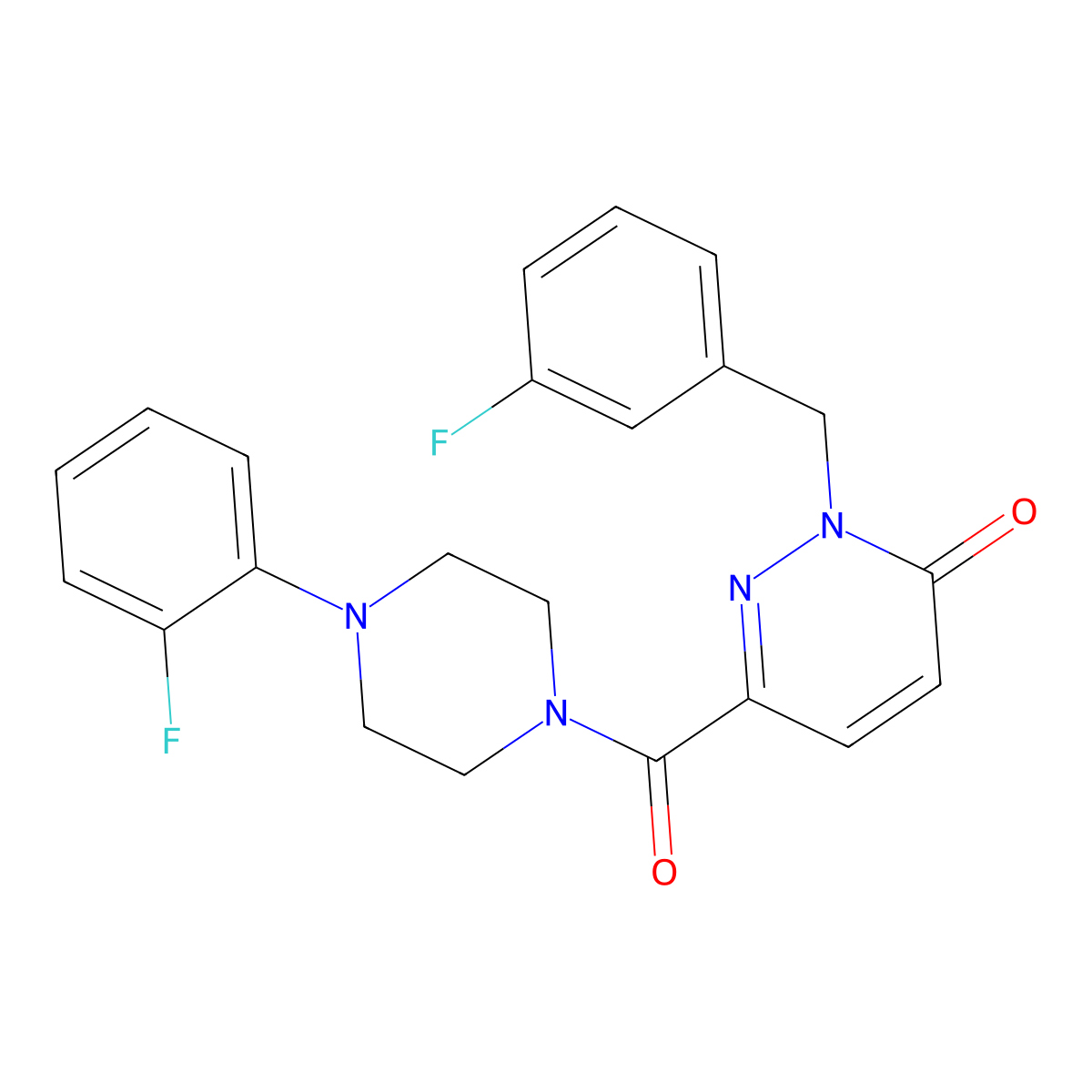 2-(3-fluorobenzyl)-6-(4-(2-fluorophenyl)piperazine-1-carbonyl)pyridazin-3(2H)-one molecular structure, CAS 1040662-83-6