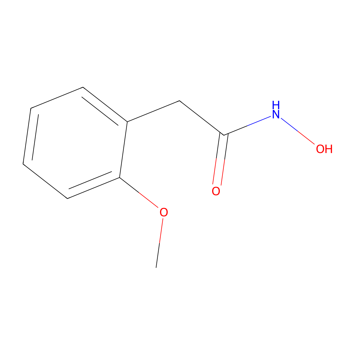 N-hydroxy-2-(2-methoxyphenyl)acetamide molecular structure, CAS 104067-02-9