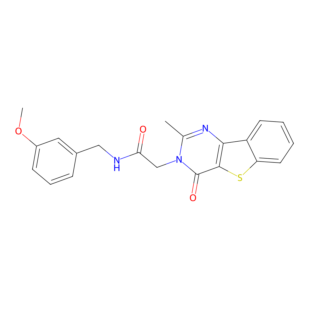 N-[(3-methoxyphenyl)methyl]-2-{4-methyl-6-oxo-8-thia-3,5-diazatricyclo[7.4.0.0^{2,7}]trideca-1(13),2(7),3,9,11-pentaen-5-yl}acetamide molecular structure, CAS 1040670-50-5