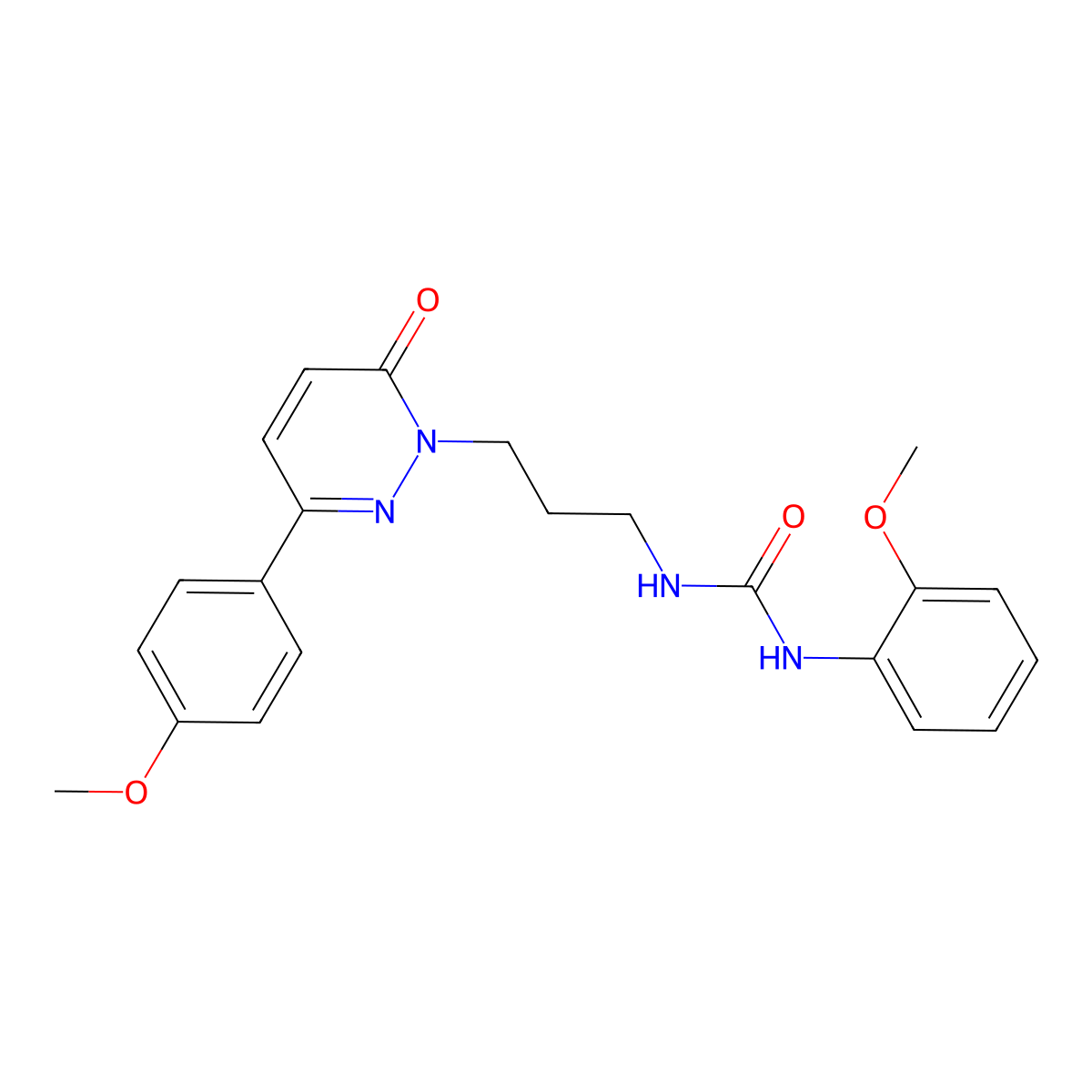 1-(2-methoxyphenyl)-3-(3-(3-(4-methoxyphenyl)-6-oxopyridazin-1(6H)-yl)propyl)urea molecular structure, CAS 1040671-57-5