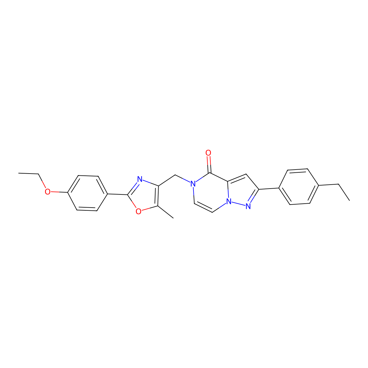5-{[2-(4-ethoxyphenyl)-5-methyl-1,3-oxazol-4-yl]methyl}-2-(4-ethylphenyl)-4H,5H-pyrazolo[1,5-a]pyrazin-4-one molecular structure, CAS 1040674-38-1