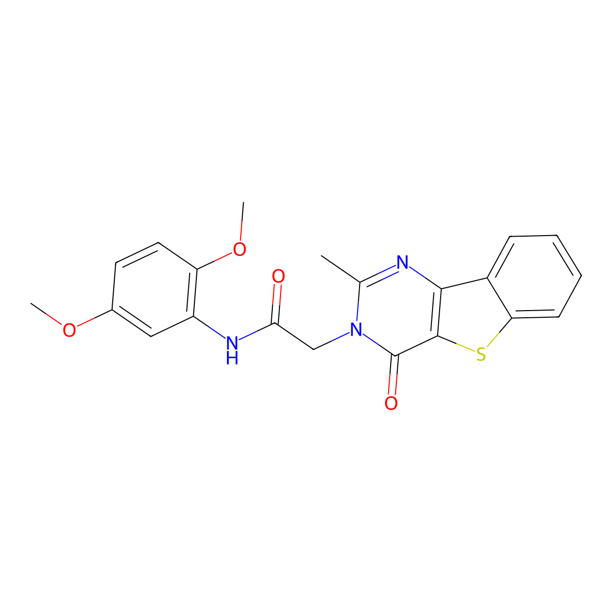 N-(2,5-dimethoxyphenyl)-2-{4-methyl-6-oxo-8-thia-3,5-diazatricyclo[7.4.0.0^{2,7}]trideca-1(13),2(7),3,9,11-pentaen-5-yl}acetamide molecular structure, CAS 1040678-23-6