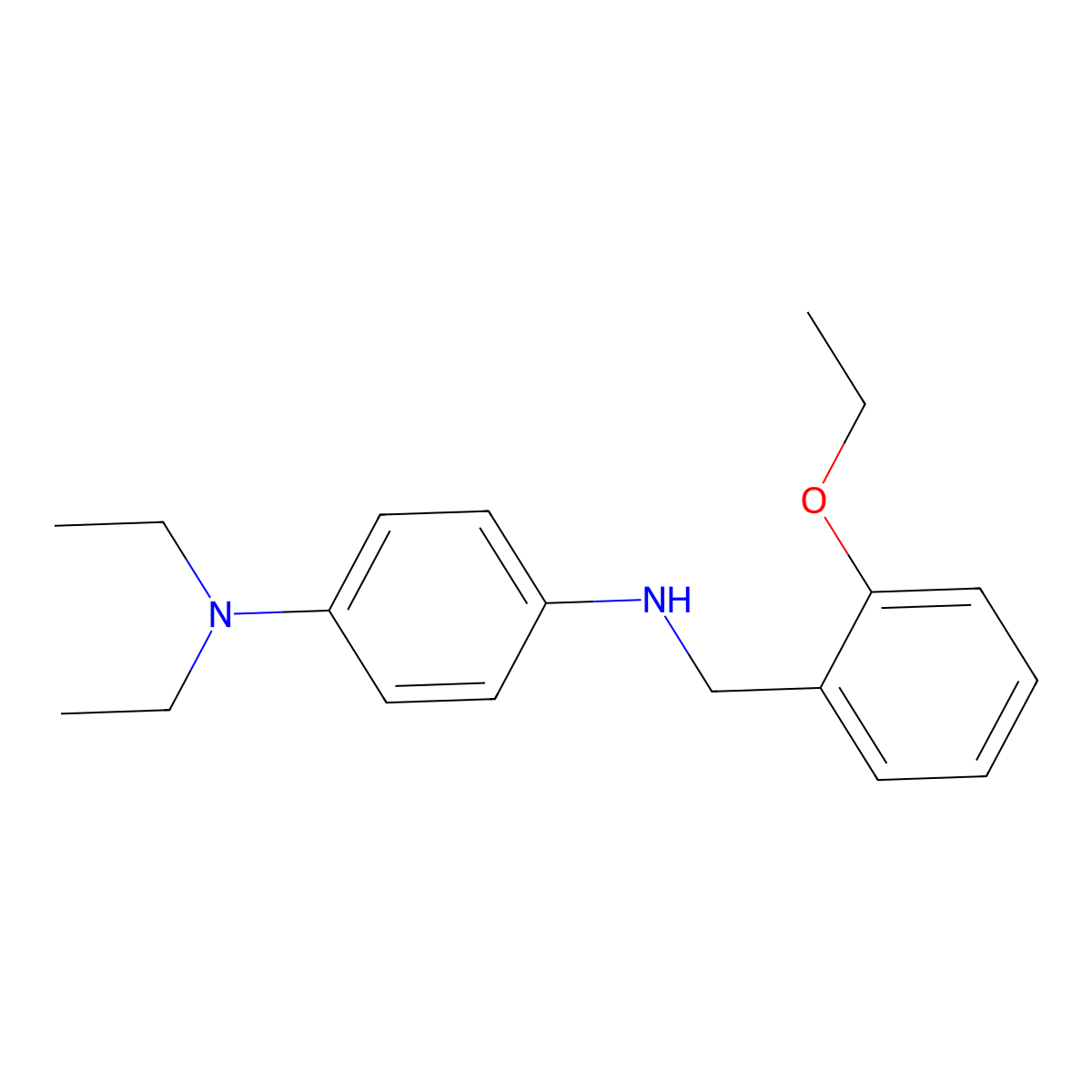 N1-(2-ethoxybenzyl)-N4,N4-diethyl-1,4-benzenediamine molecular structure, CAS 1040681-20-6