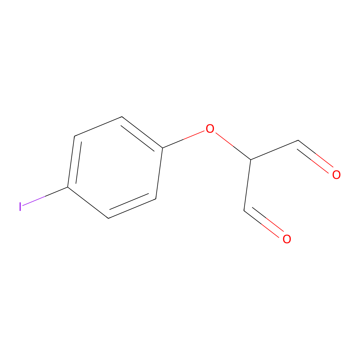 2-(4-Iodophenoxy)malondialdehyde molecular structure, CAS 1040682-22-1